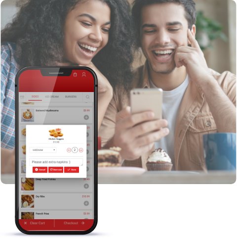 Customers using PoS